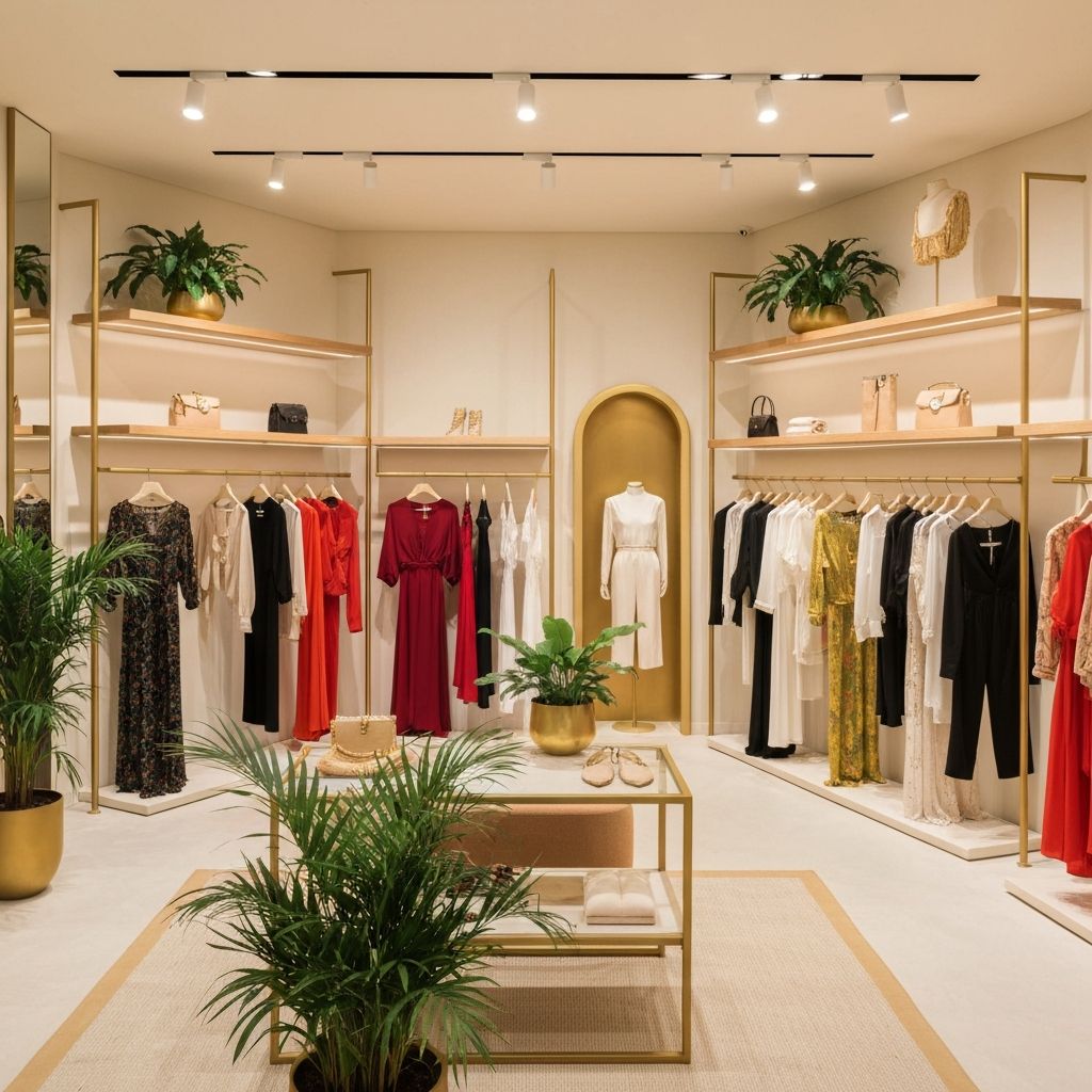 Interior da loja Malu Modas em Adamantina