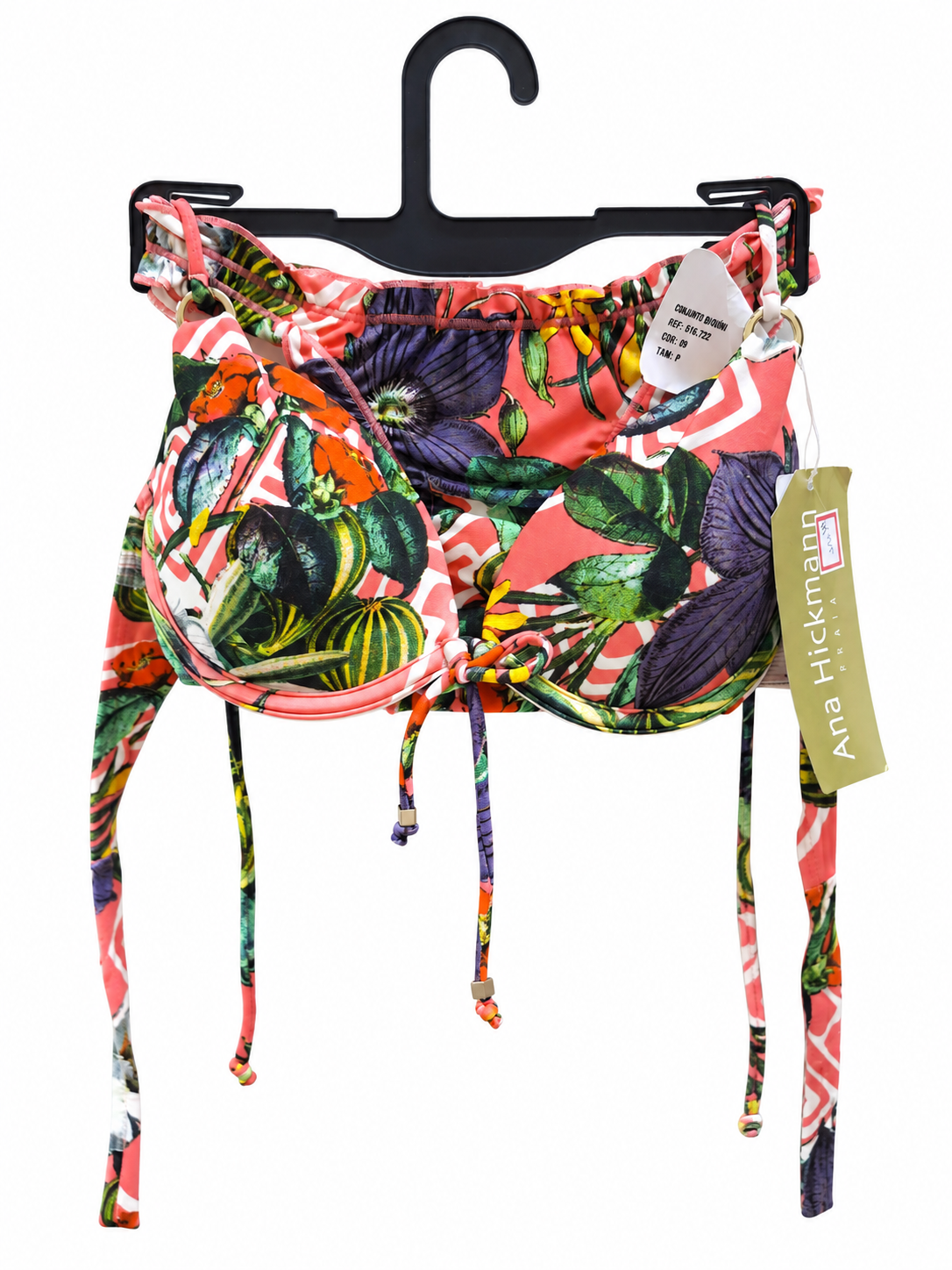 Biquíni zebra com rosas