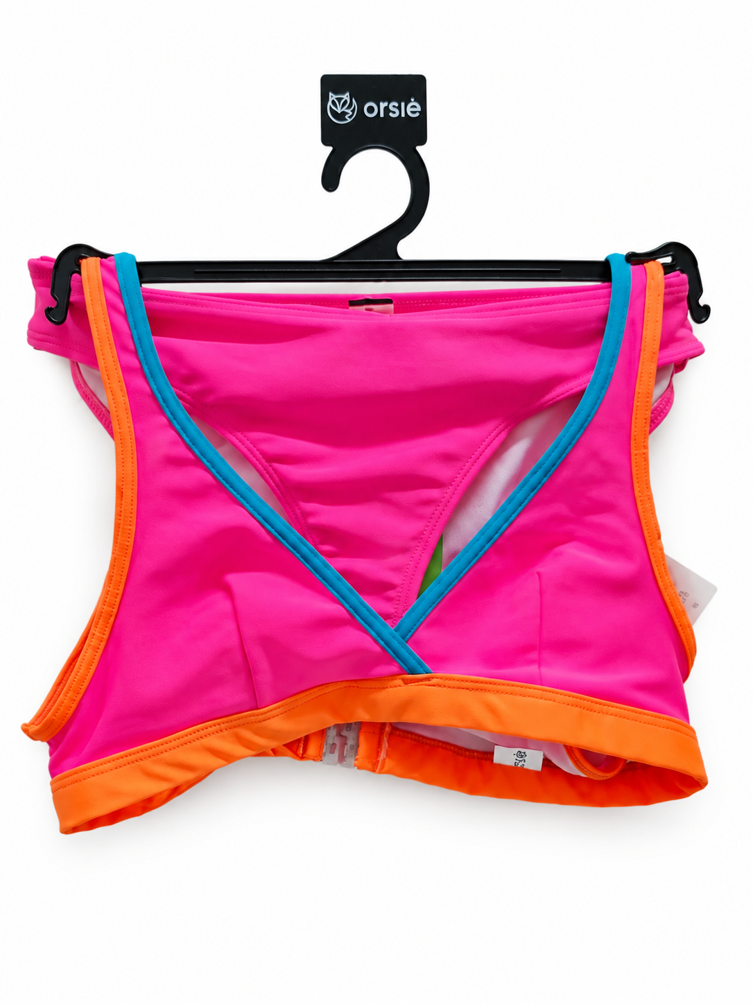 Biquíni pink e laranja